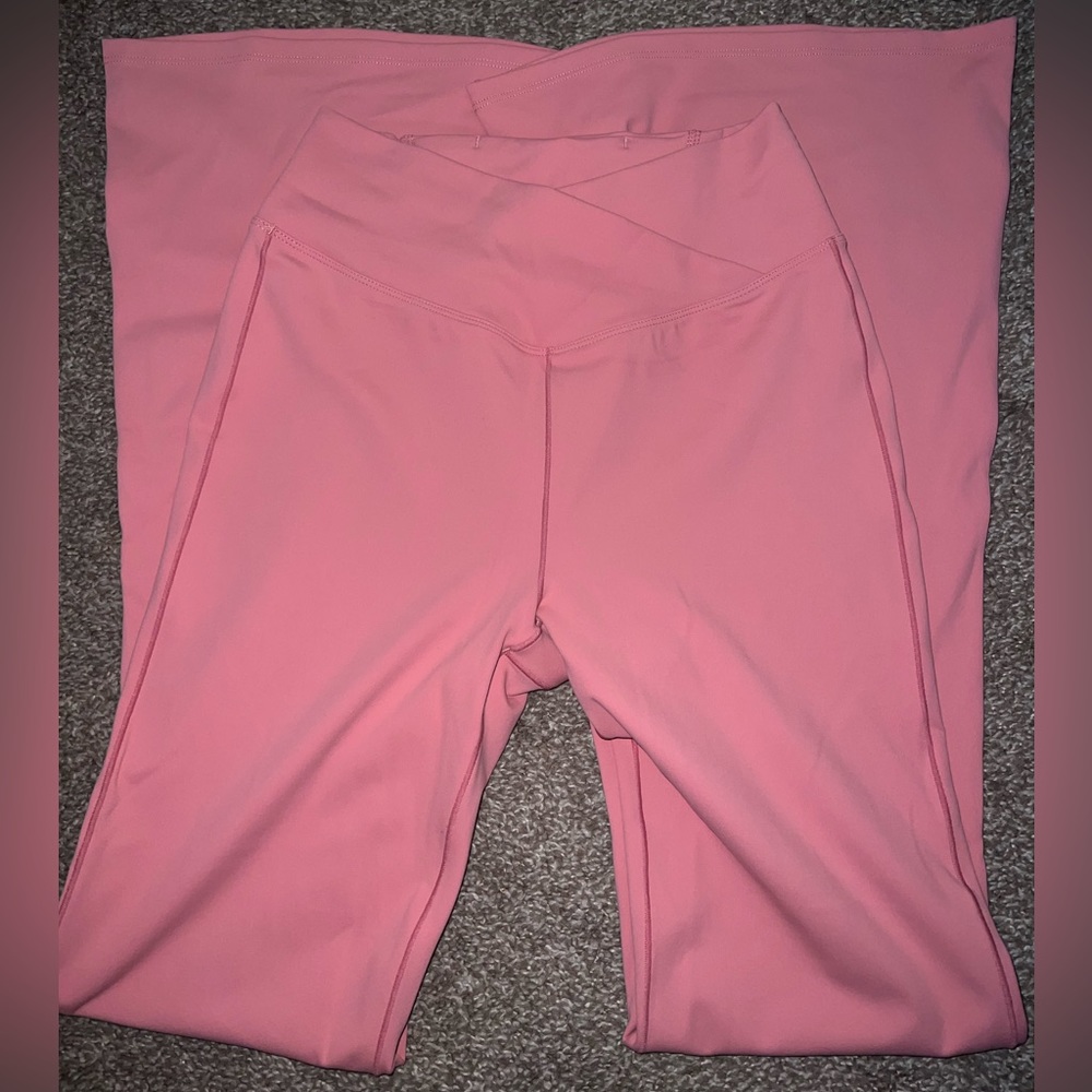 Baby Pink Halara Super Flares